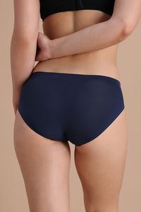 Zivame Low Rise Full Coverage No Visible Panty Line Hipster - Black Iris — thumbnail 4